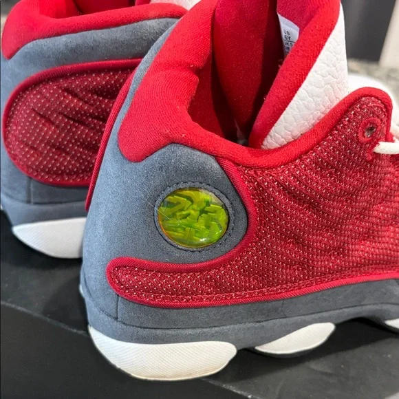 Jordan Kids Sneakers in Red and White - Picture 6 of 16